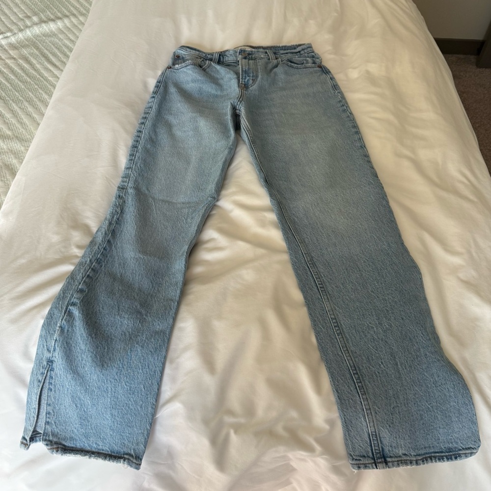 Abercrombie & Fitch Light Blue Straight Leg Jeans